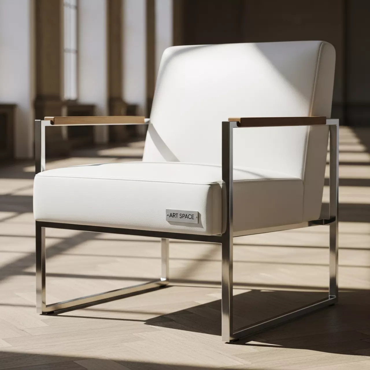 Аренда Кресло Монреаль обтянутое белой экокожей в гранд-отеле «Жемчужина» — ART SPACE