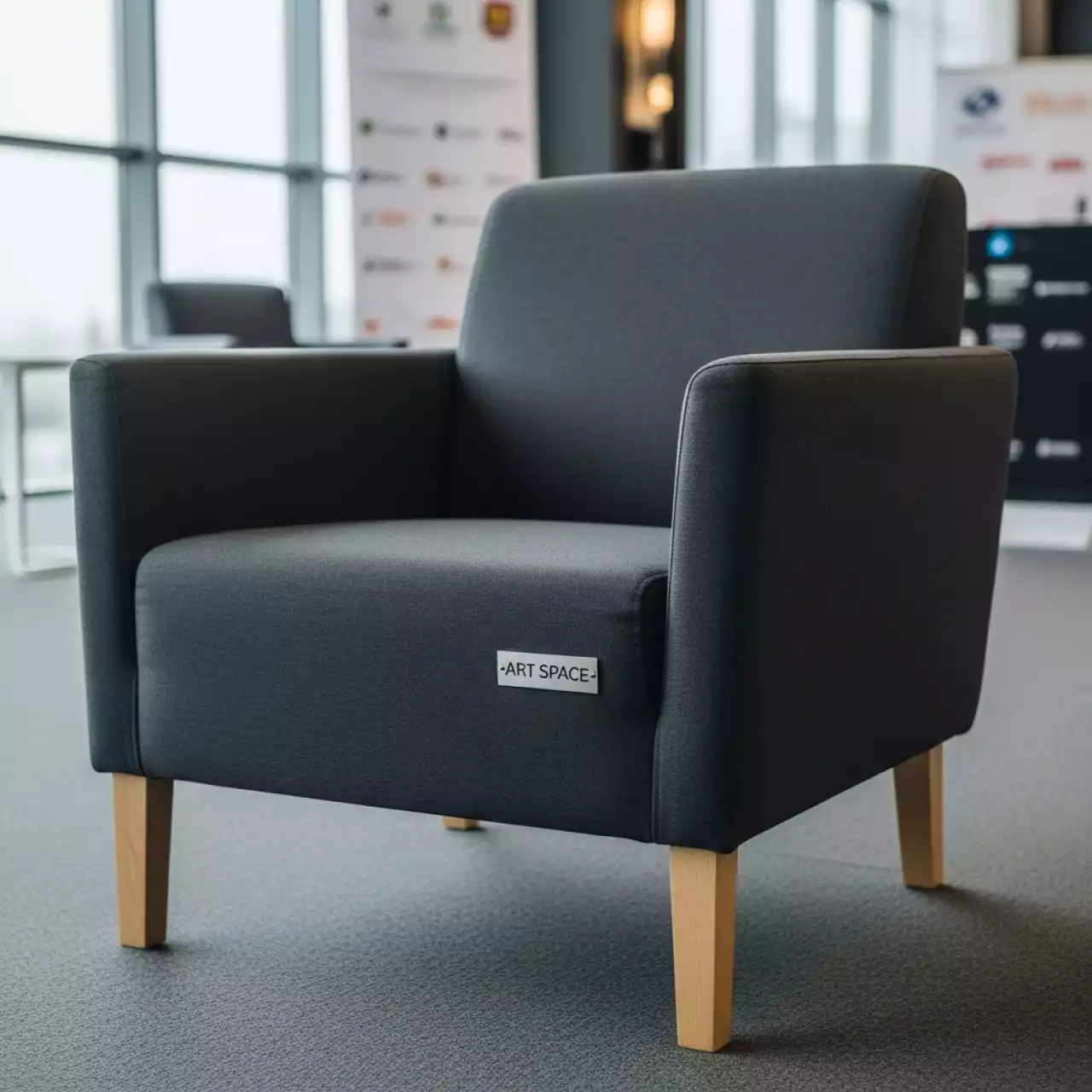 Аренда Кресло Монтего темно серое в City Park Hotel Sochi — ART SPACE