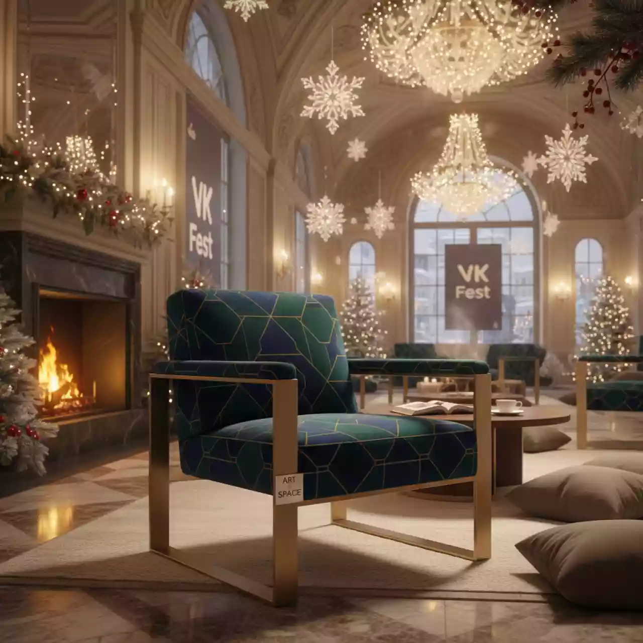 Аренда Кресло на металлических ножках Frame Basic S У8А 9060 в Stella di Mosca — ART SPACE