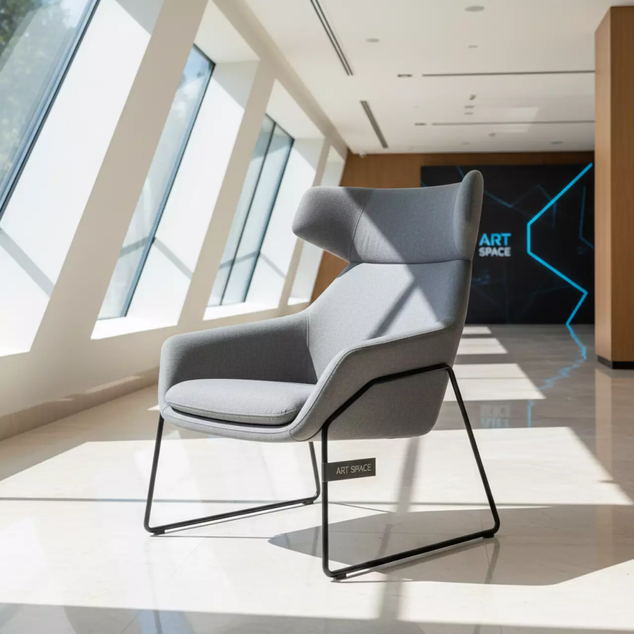 Аренда Кресло на металлокаркасе Valen серое в Swissôtel Resort Sochi Kamelia — ART SPACE