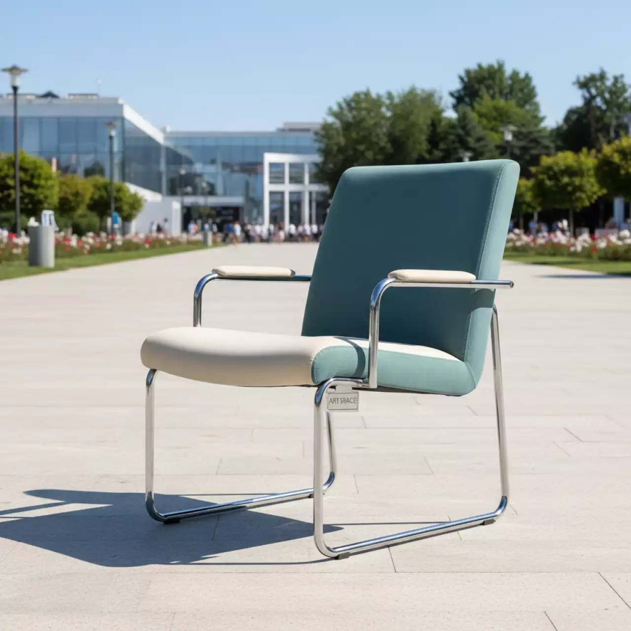 Аренда Кресло на полозьях с обивкой Calla P M T TS в парке «Ривьера» — ART SPACE