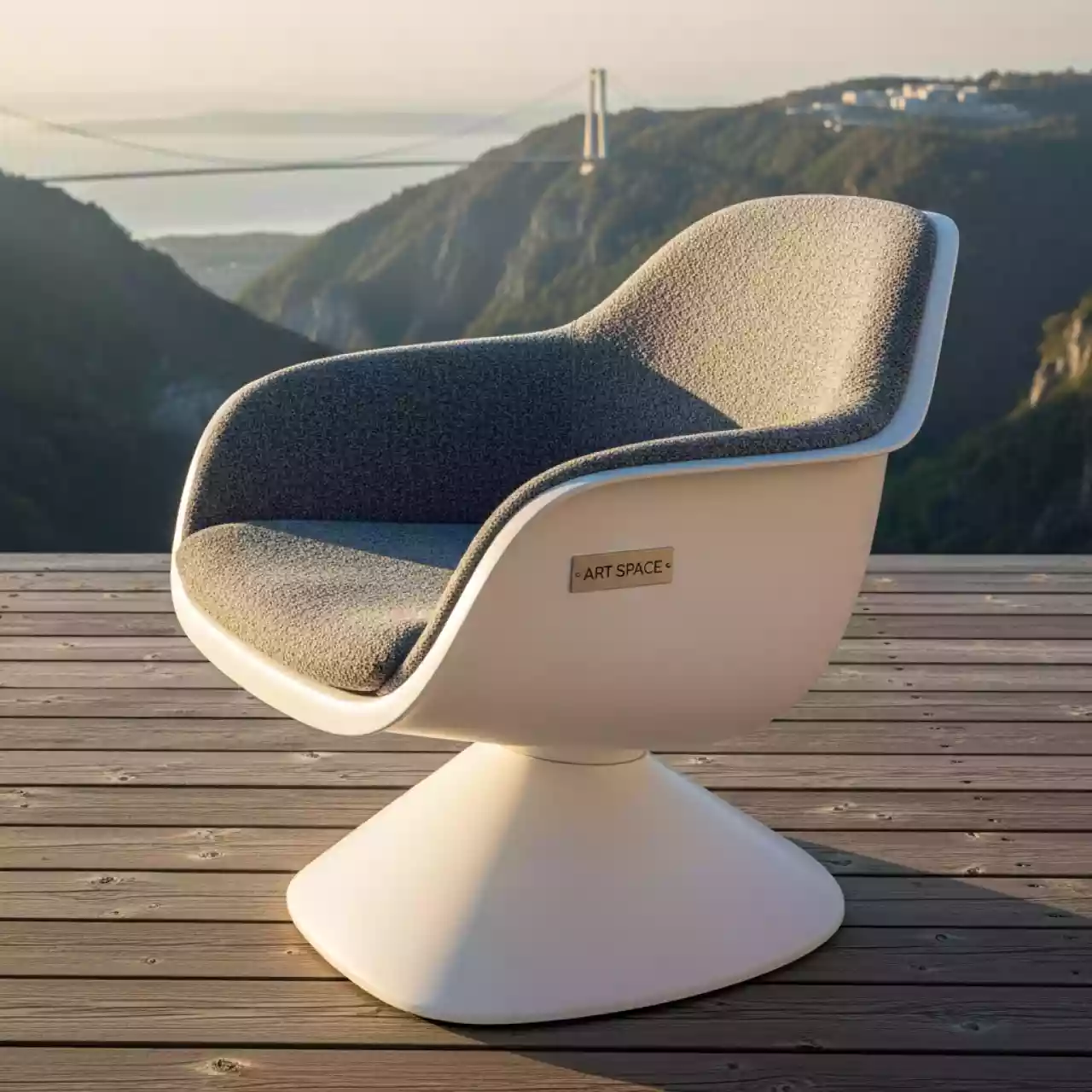 Аренда Кресло Noa пластиковое с обивкой в Skypark Sochi — ART SPACE