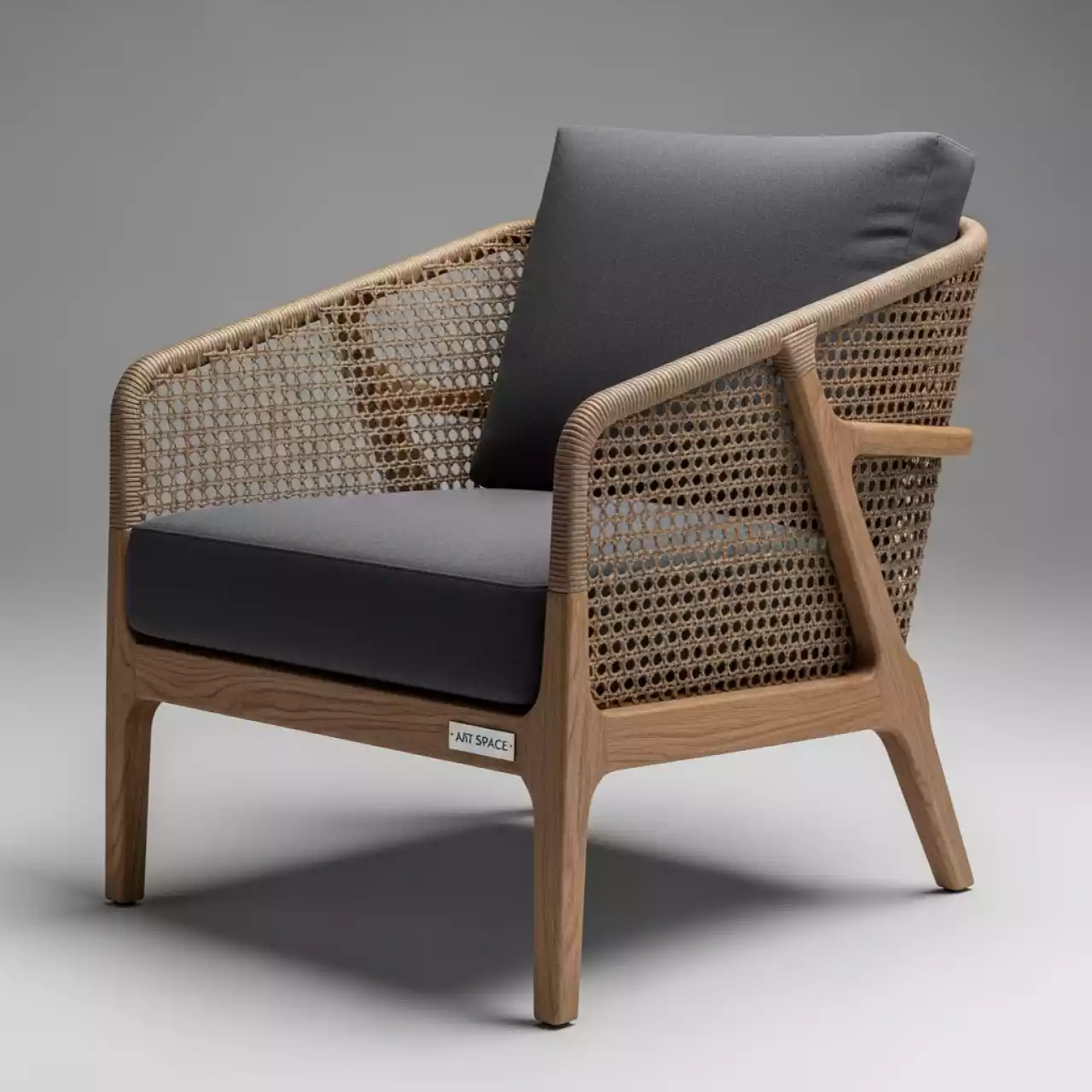 Аренда Кресло Nora деревянное плетеное с подушкой в Swissôtel Resort Sochi Kamelia — ART SPACE