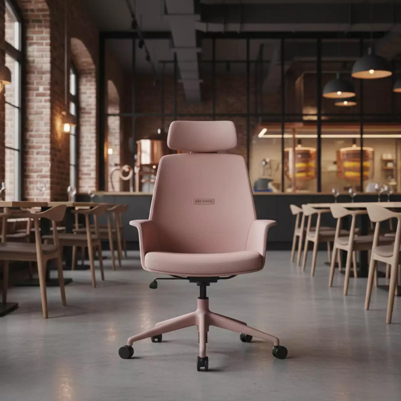 Аренда Кресло офисное Absolute розовое в ресторане «Сыроварня» — ART SPACE