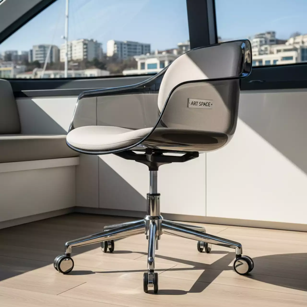 Аренда Кресло офисное на колесах PEDRALI Gliss на VIP теплоходе (Морпорт Сочи) — ART SPACE