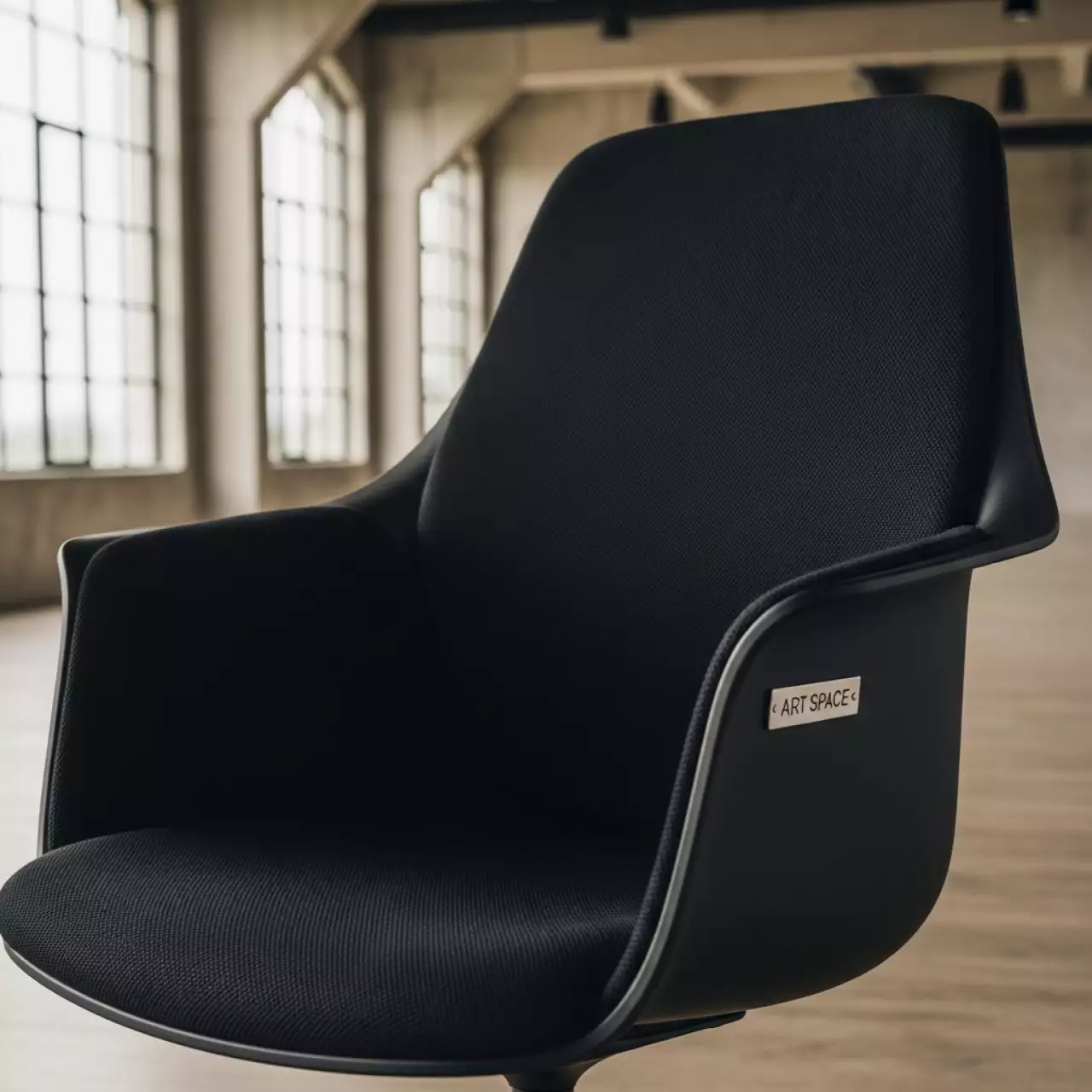 Аренда Кресло офисное Play LB black черный пластик черная ткань в Sport Inn Hotel & Wellness — ART SPACE