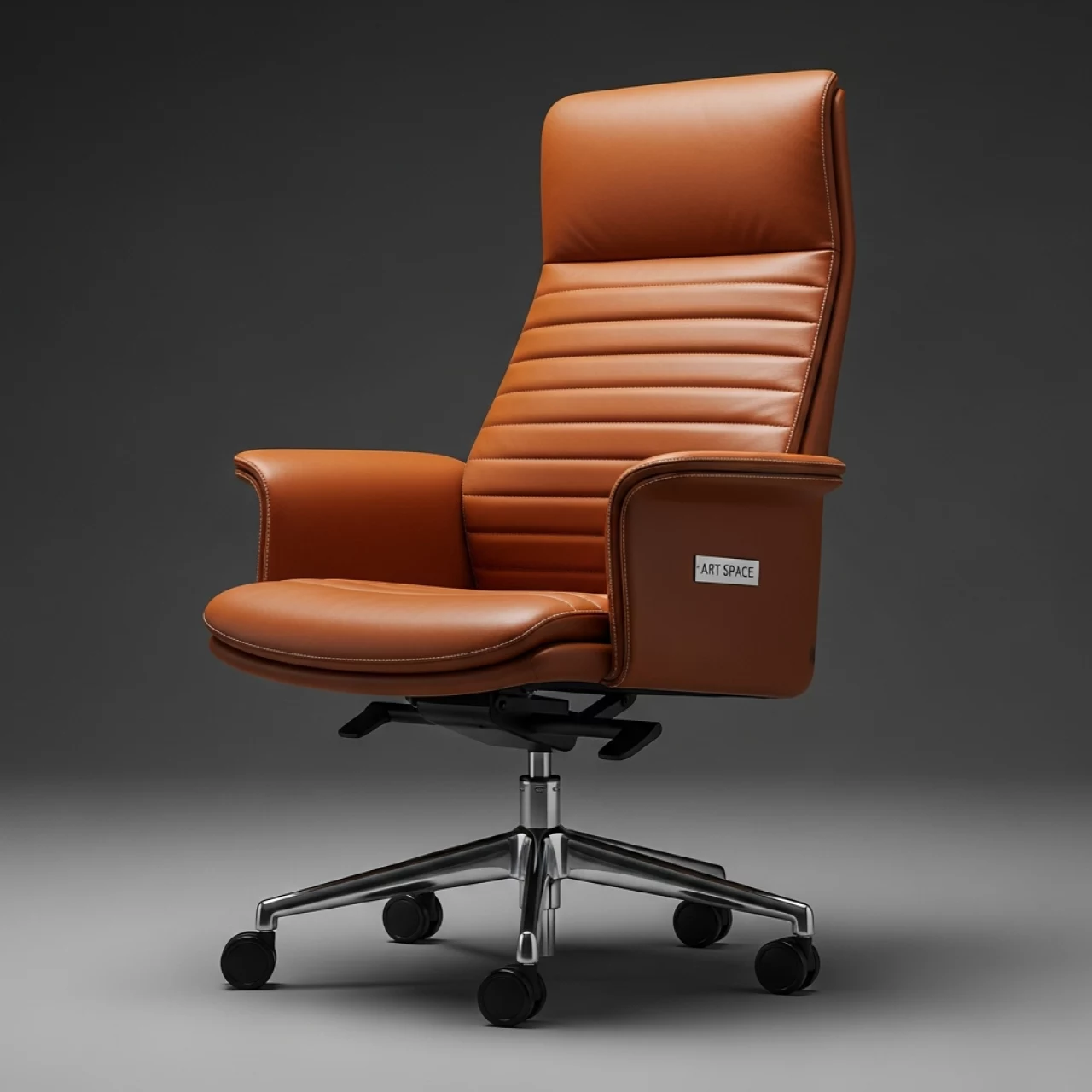 Аренда Кресло офисное Porsche коричневая кожа в санатории «Металлург» — ART SPACE