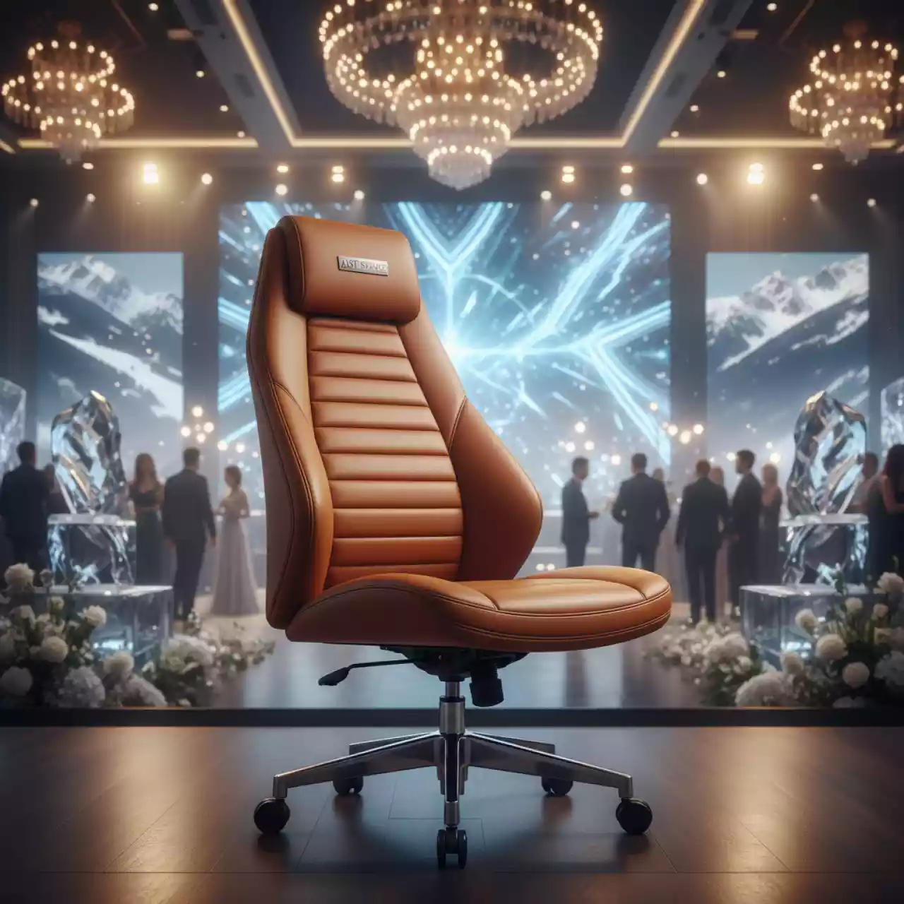 Аренда Кресло офисное Porsche светло коричневая кожа в Radisson Hotel Rosa Khutor — ART SPACE