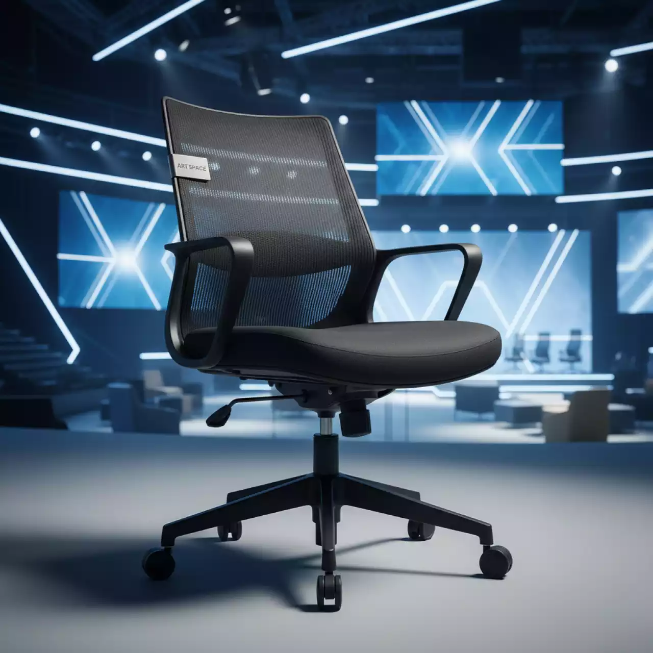 Аренда Кресло офисное Rift черное в ледовой арене «Шайба» — ART SPACE
