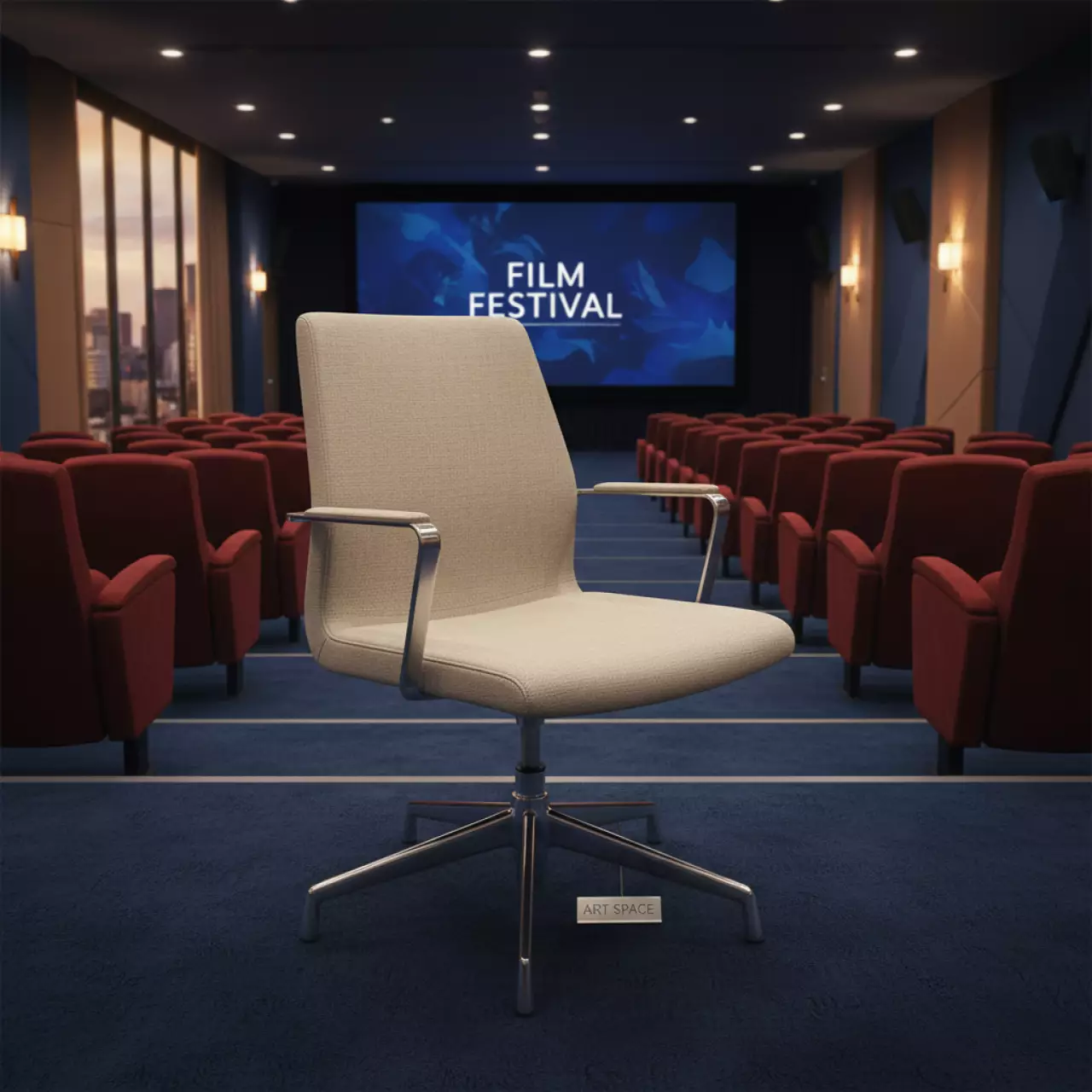 Аренда Кресло офисное с вращающимся сиденьем PEDRALI Ester в Mövenpick Hotel — ART SPACE