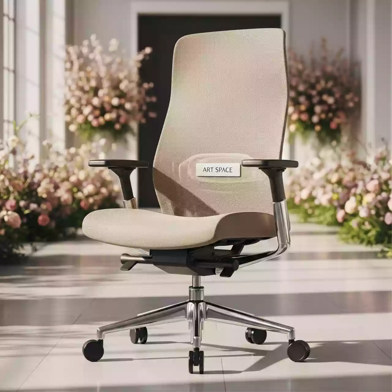 Аренда Кресло офисное сетка бежевая Cody Mesh в санатории «Заполярье» — ART SPACE