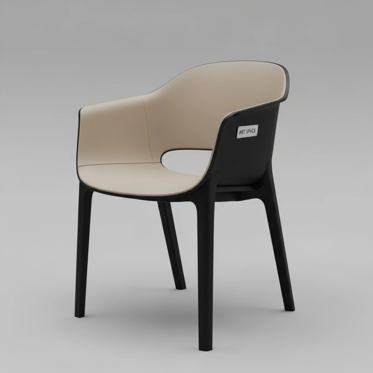 Аренда Кресло пластиковое черное бежевое Portofino в Гранд Отель Сочи — ART SPACE