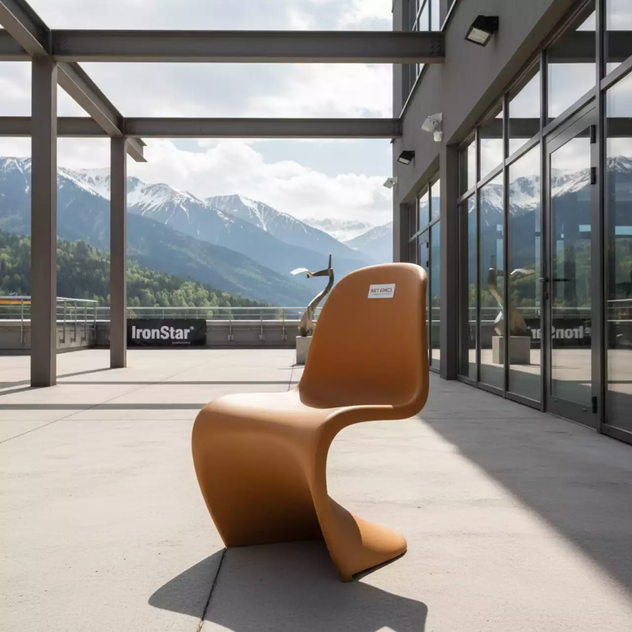 Аренда Кресло пластиковое Hug Go Green карамельный в Гранд Отель Поляна — ART SPACE