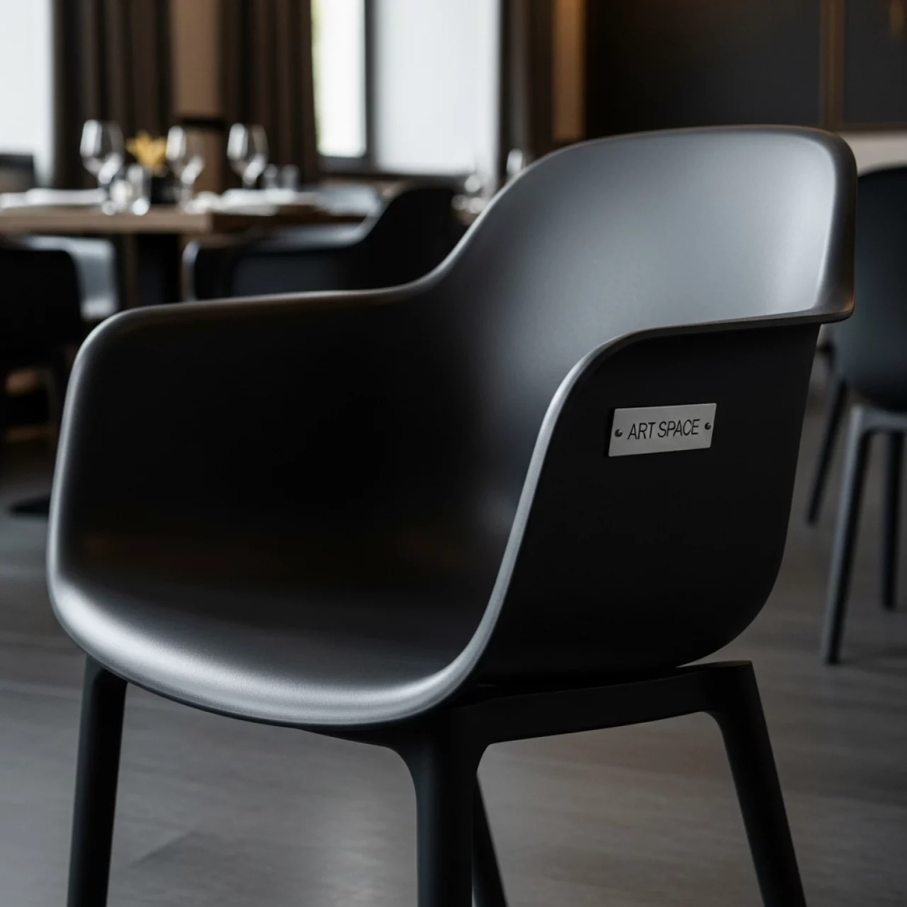 Аренда Кресло пластиковое классик графит Iowa Montana в ресторане «D.O.M» — ART SPACE
