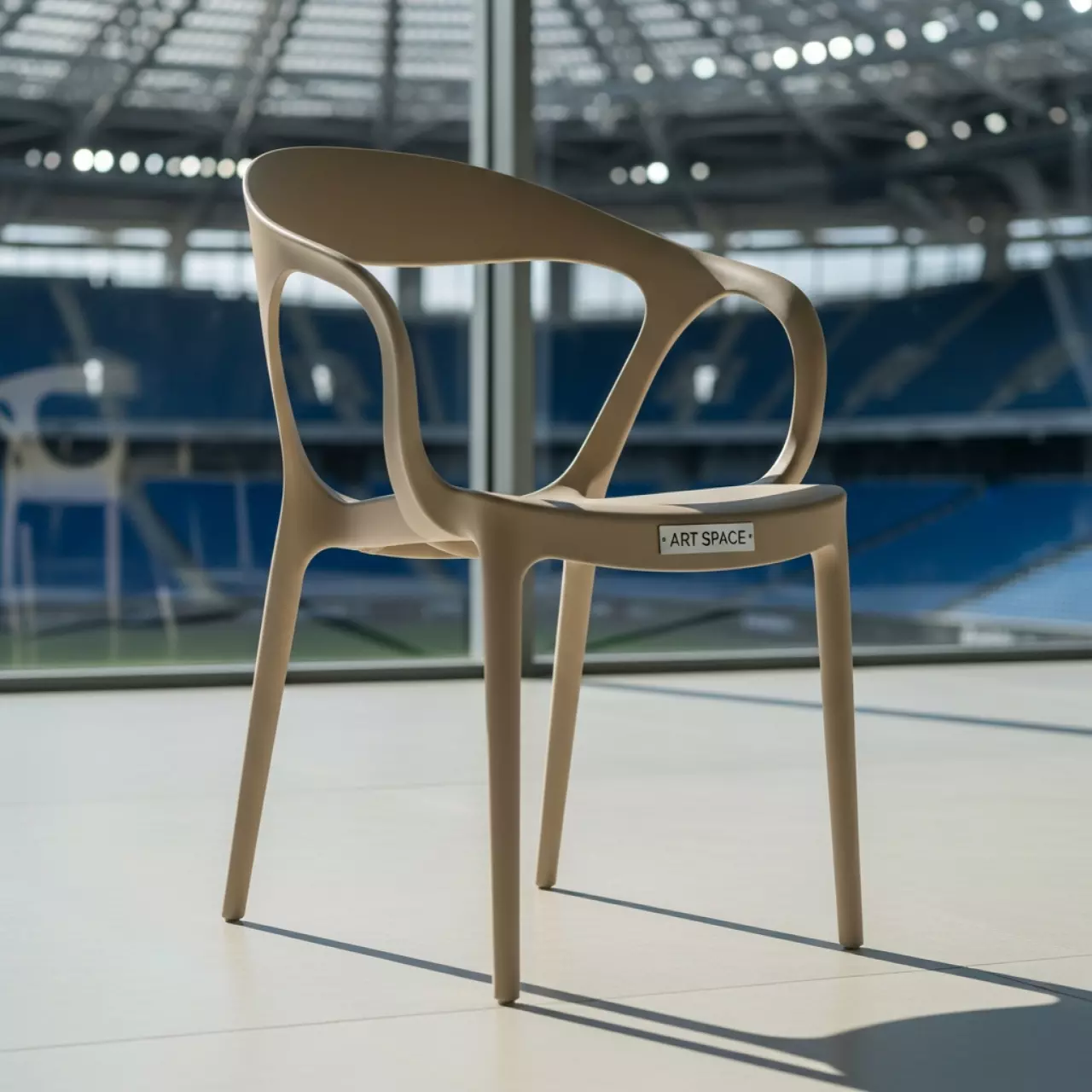 Аренда Кресло пластиковое Lisa бежевое на арене «Фишт» — ART SPACE