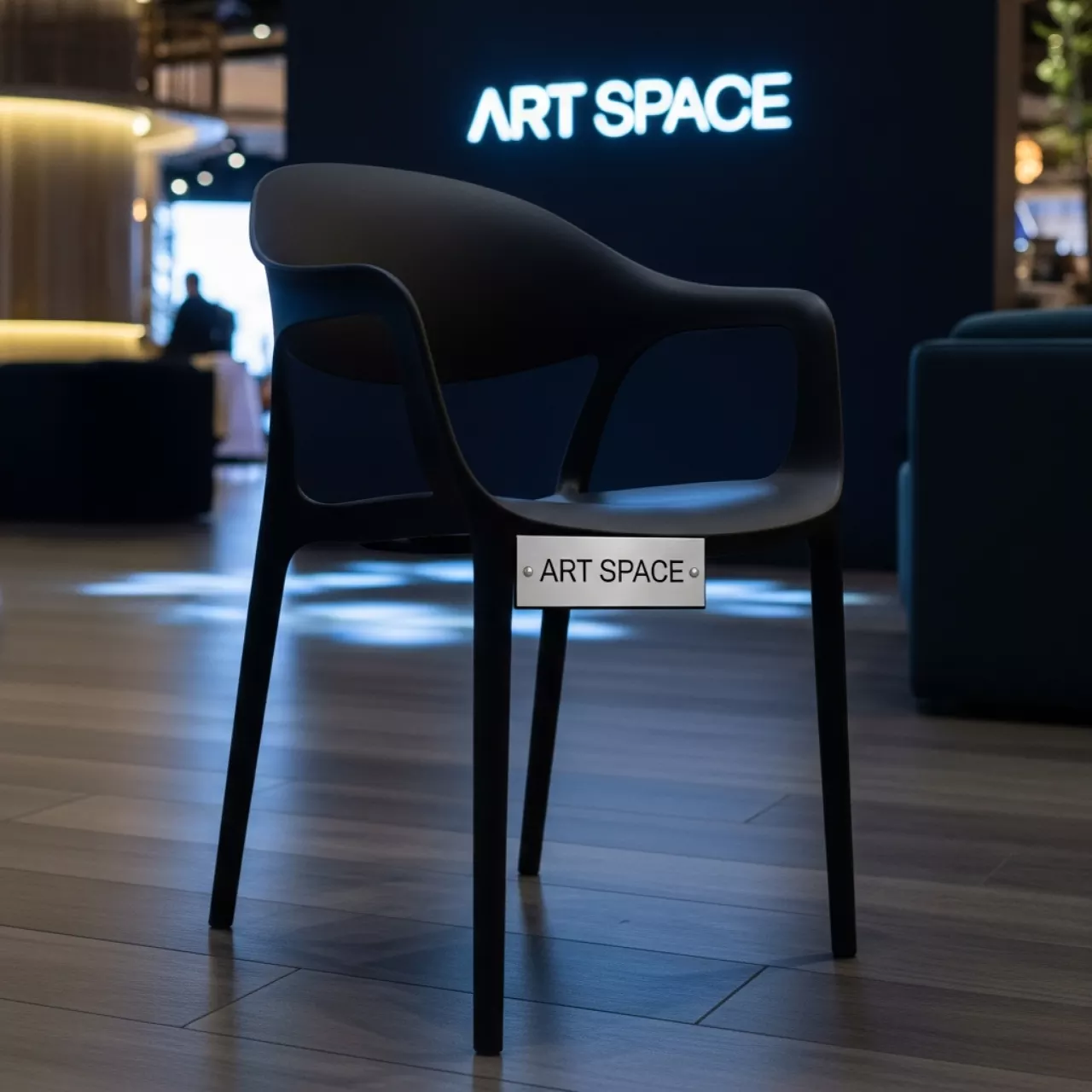 Аренда Кресло пластиковое Mila черное в ресторане «Плакучая Ива» — ART SPACE