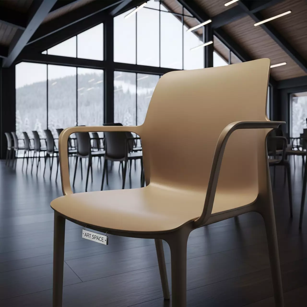 Аренда Кресло пластиковое Portofino бежевый в Novotel Resort — ART SPACE