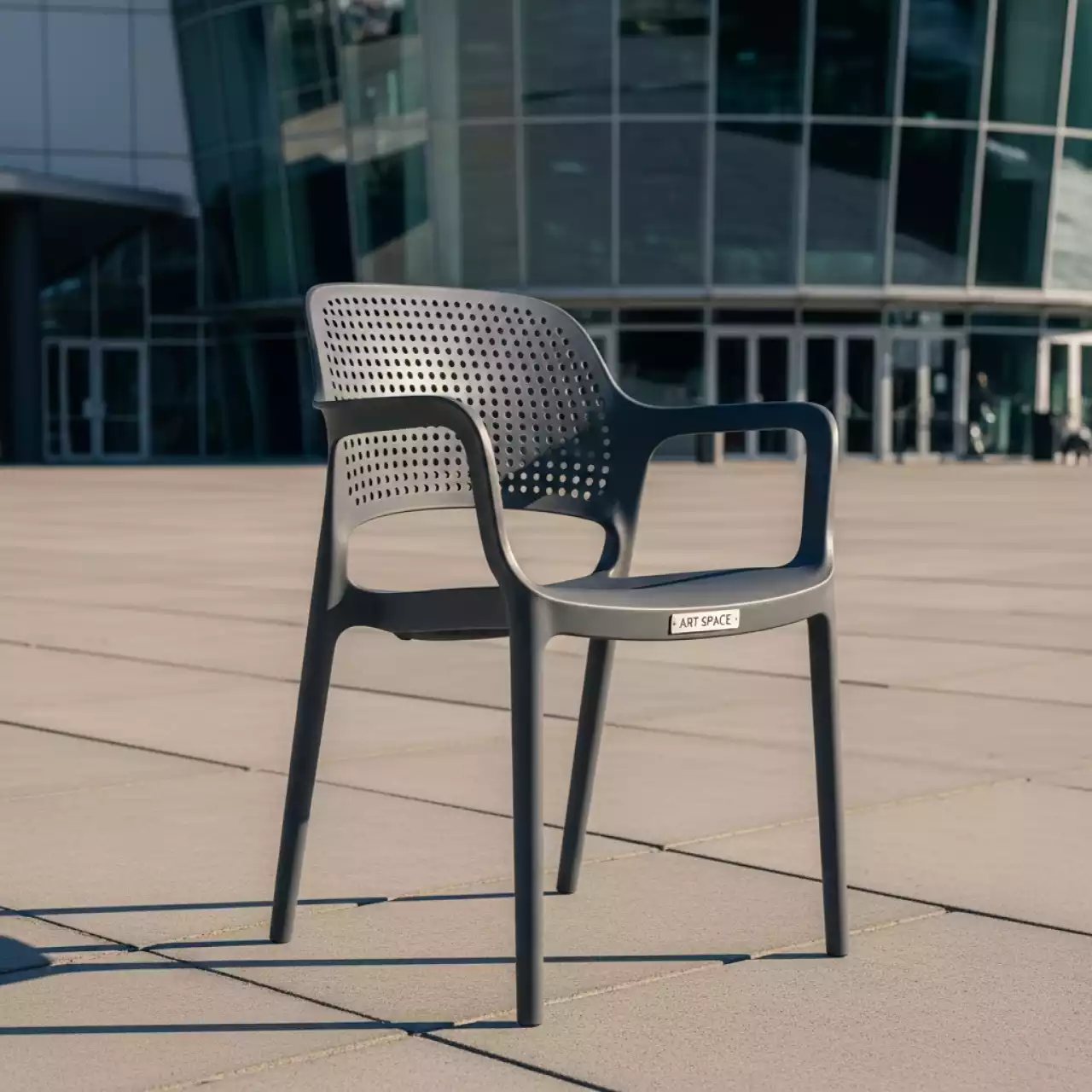 Аренда Кресло пластиковое Portofino темно серый в Керлинговом центре «Ледяной куб» — ART SPACE