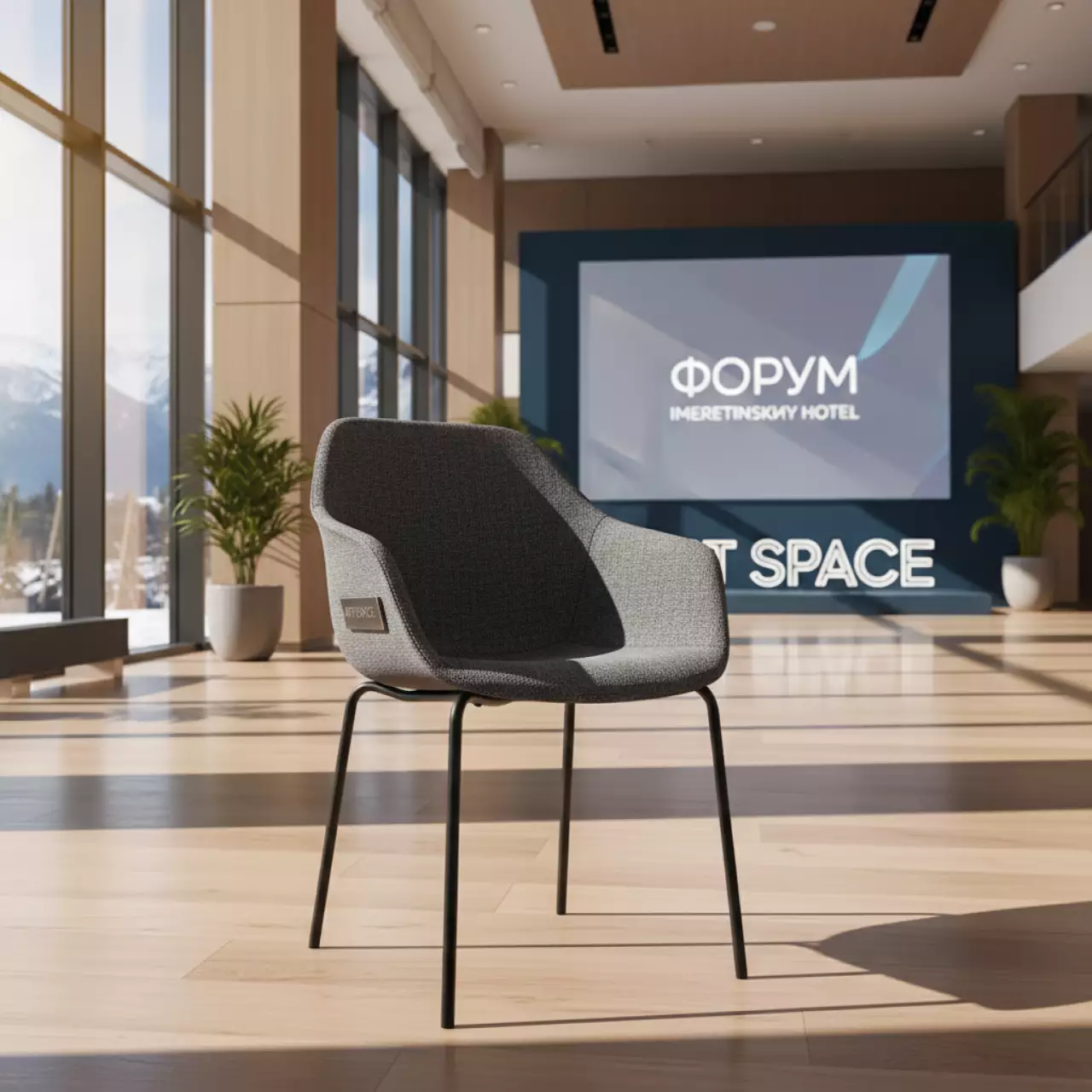 Аренда Кресло пластиковое с обивкой Kanvas TB Full в Imeretinskiy Hotel — ART SPACE