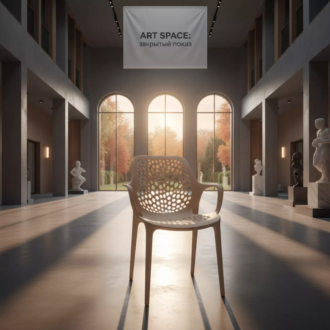 Аренда Кресло пластиковое Sky бежевое в отеле Radisson Lazurnaya — ART SPACE