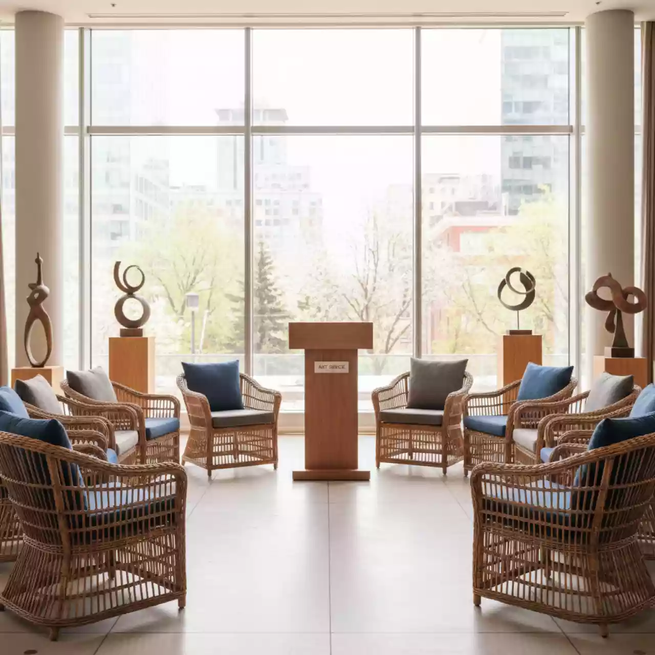 Аренда Кресло плетеное мягкое Zip в ресторане «Voda» — ART SPACE