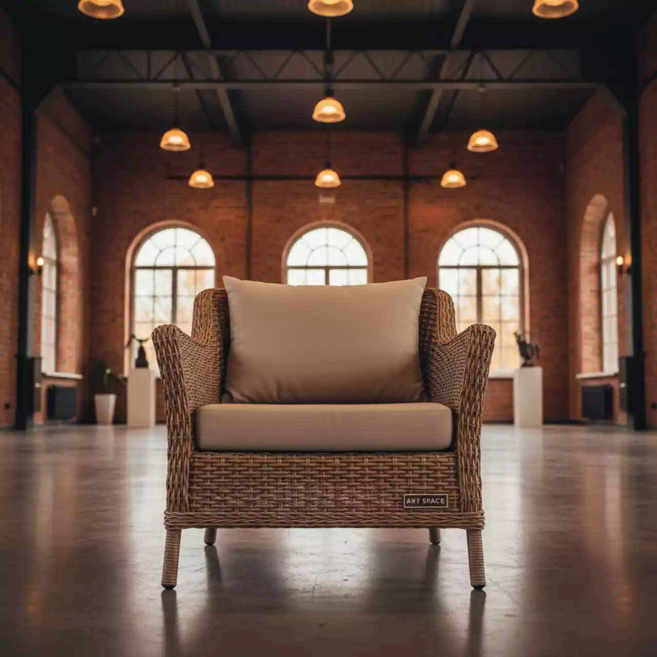 Аренда Кресло плетеное с подушкой Beverly в Sport Inn Hotel & Wellness — ART SPACE