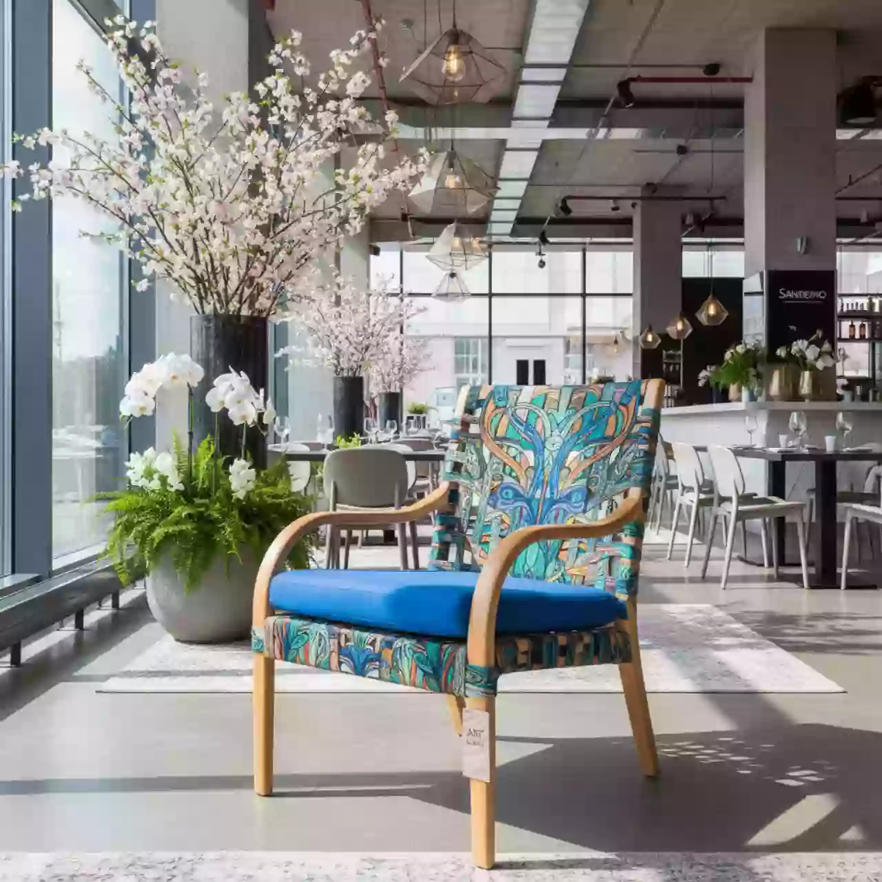 Аренда Кресло плетеное с подушкой Liberty Wrap в ресторане «Sanremo» — ART SPACE