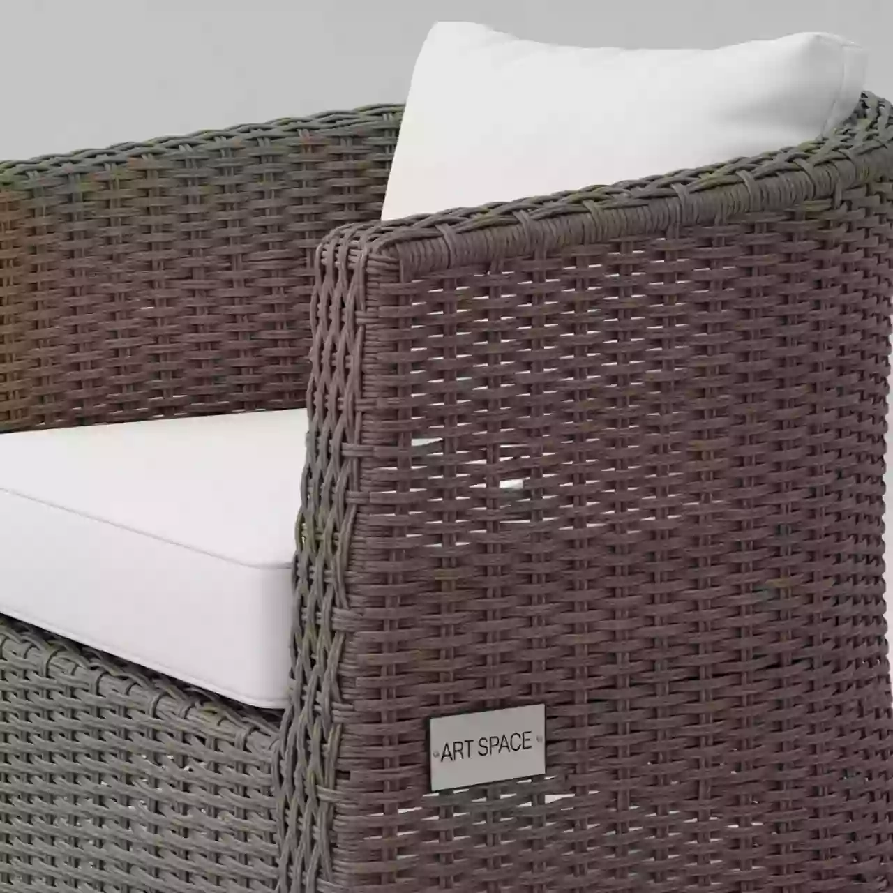 Аренда Кресло плетеное с подушкой Ninfa в ледовом дворце «Большой» — ART SPACE