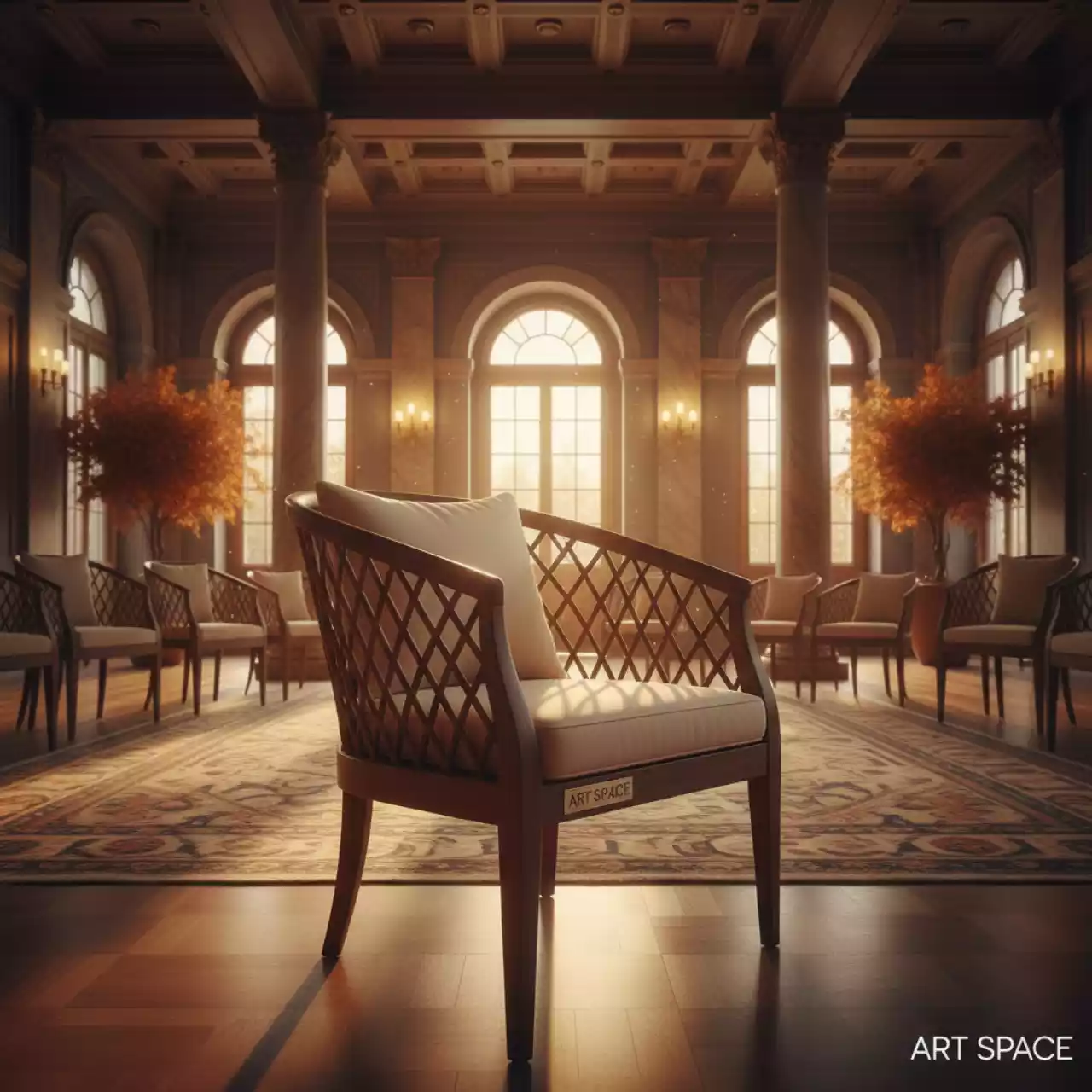 Аренда Кресло плетеное с подушкой Soho в Boutique Hotel PORTUM 1905 — ART SPACE