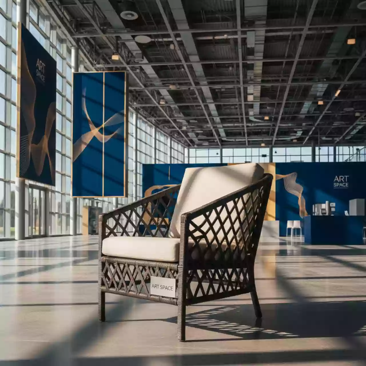 Аренда Кресло плетеное с подушкой Weave в Radisson Blu Resort & Congress Centre — ART SPACE