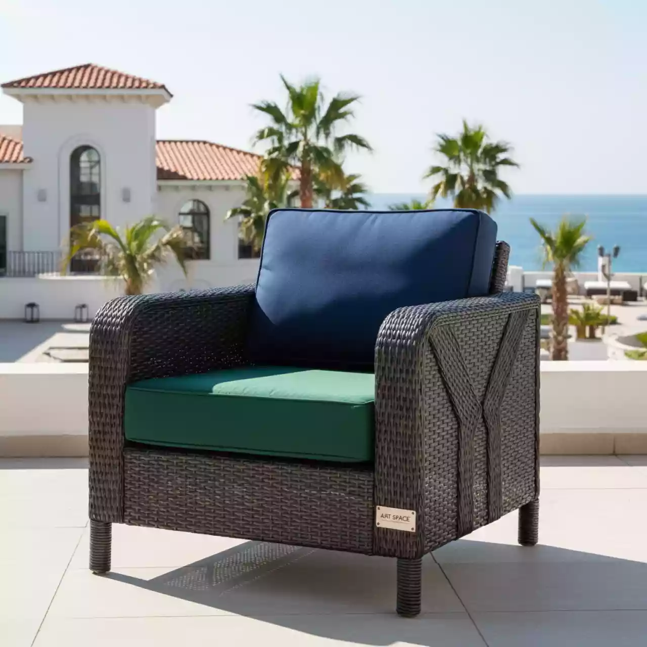 Аренда Кресло плетеное с подушкой Zenit в Сочи Парк Отеле — ART SPACE
