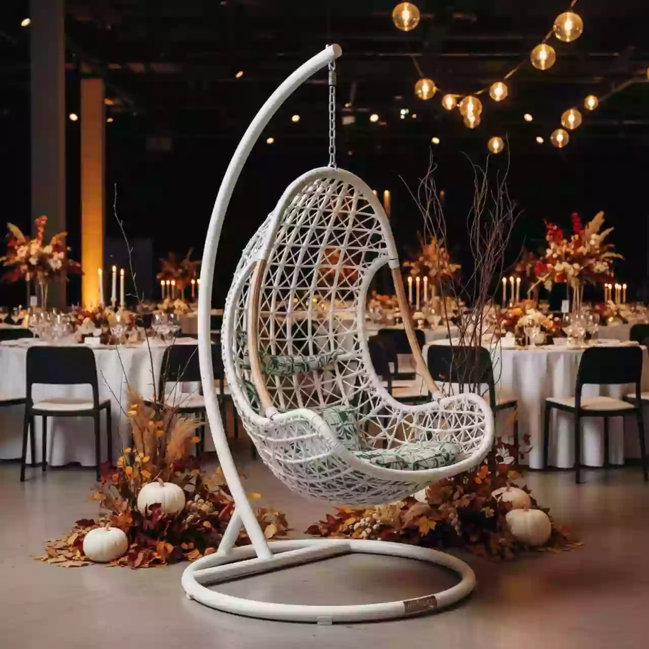 Аренда Кресло подвесное AFM 168A L белый зеленый в Red Arena — ART SPACE