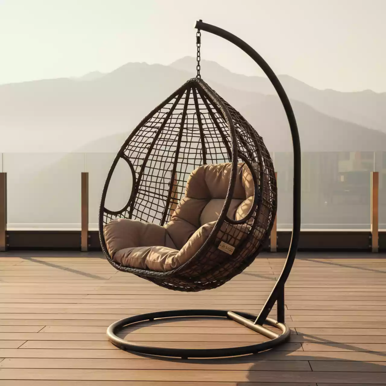 Аренда Кресло подвесное AFM 201A XL Brown в Поляна 1389 Отель и Спа — ART SPACE