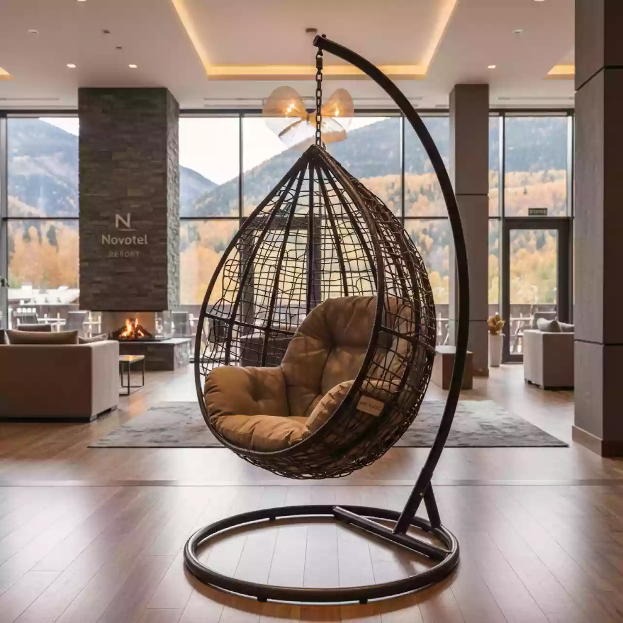 Аренда Кресло подвесное AFM 201A XL коричневый в Novotel Resort — ART SPACE