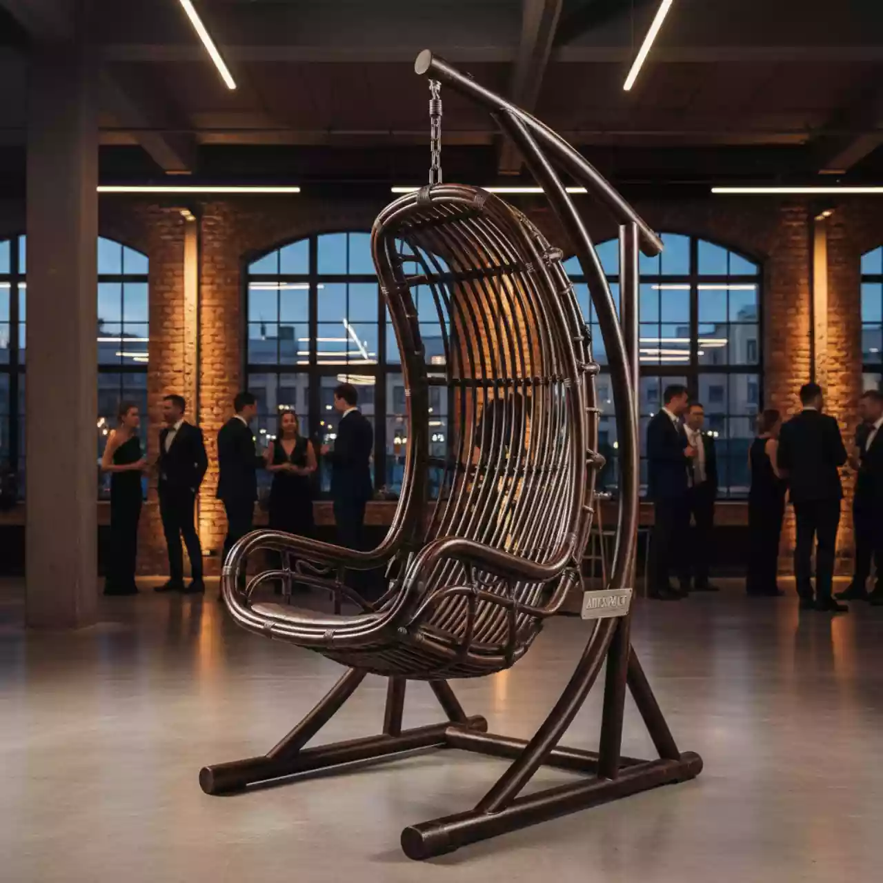 Аренда Кресло подвесное Бамбук шоколад в лофте «Студия 21» — ART SPACE