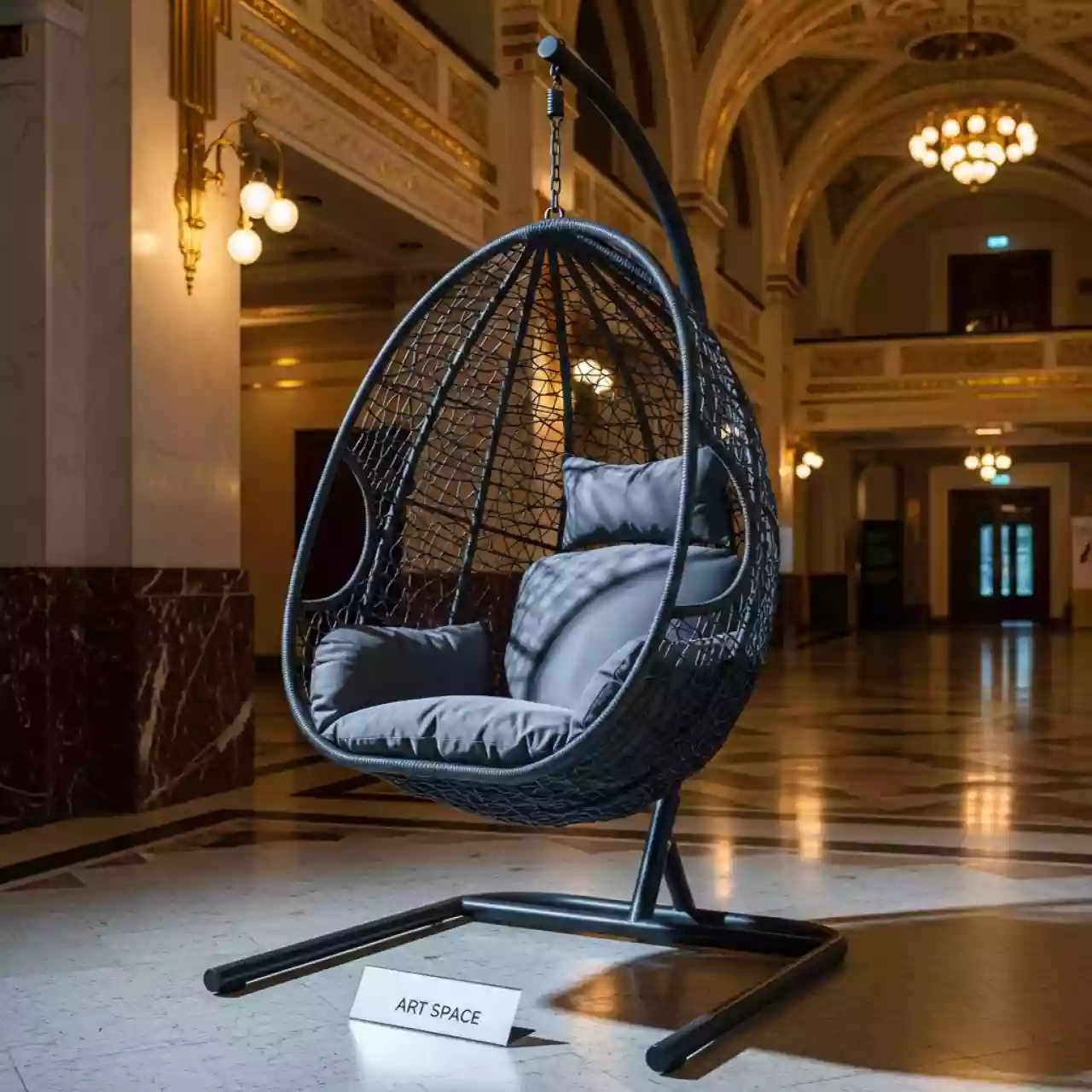 Аренда Кресло подвесное N886 W72 темно серое в Зимнем театре — ART SPACE