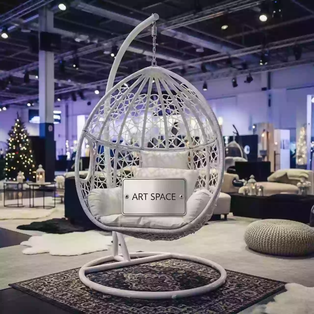 Аренда Кресло подвесное Омаха белое в Red Arena — ART SPACE