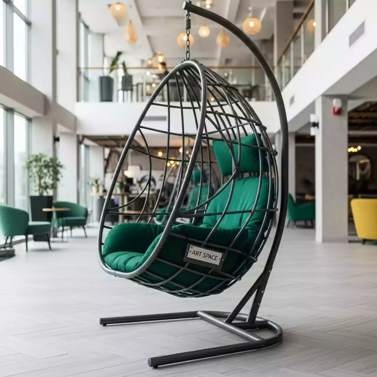 Аренда Кресло подвесное зеленое в Cosmos Sochi Hotel — ART SPACE