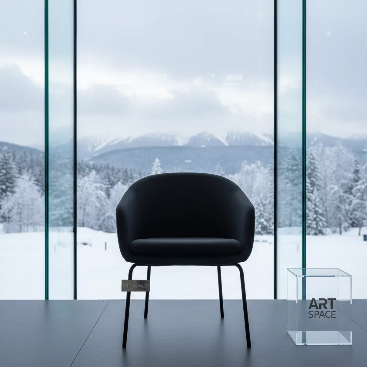 Аренда Кресло Prive черное в ОКЦ «Галактика» — ART SPACE