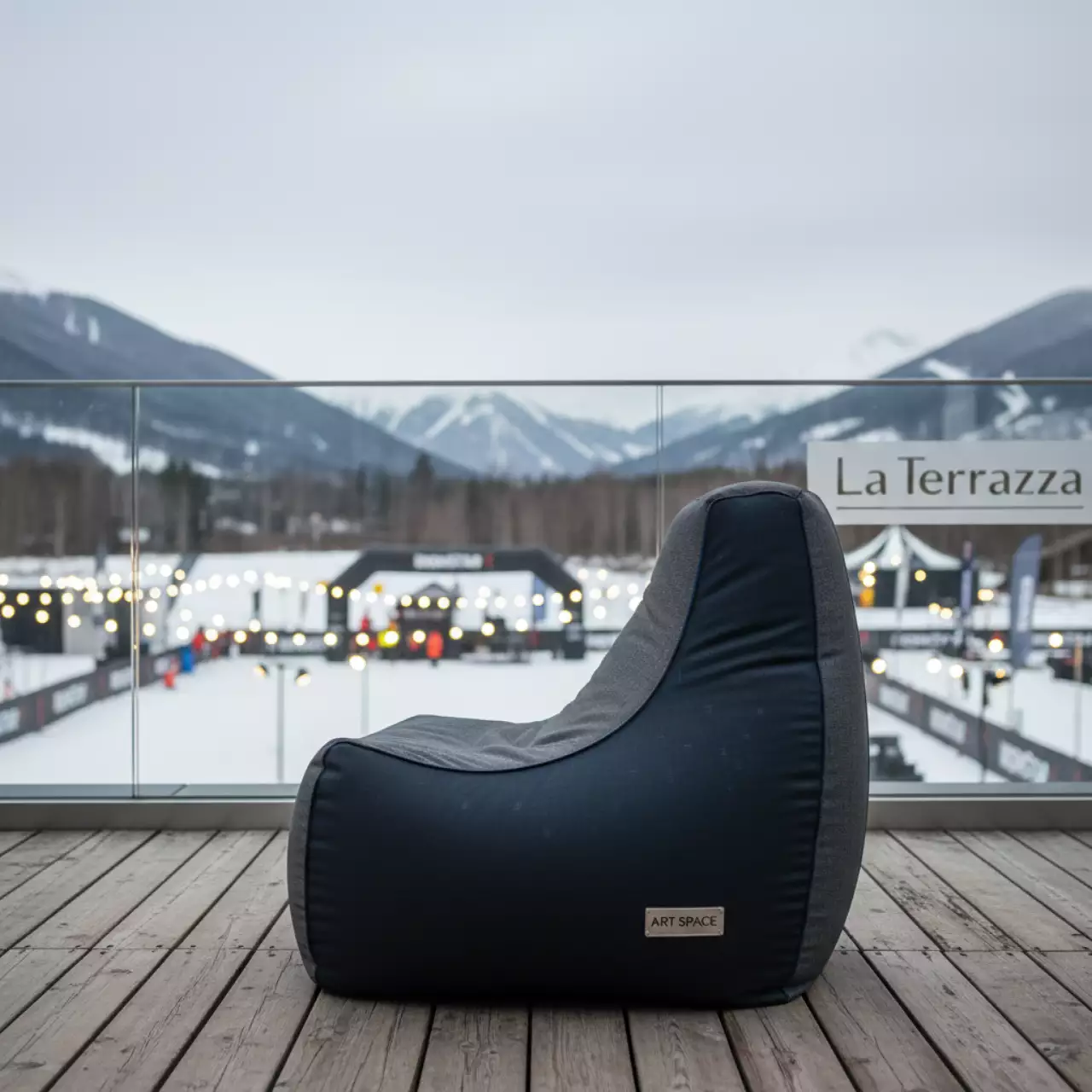 Аренда Кресло пуф для пляжа Poltrona в ресторане «La Terrazza» — ART SPACE