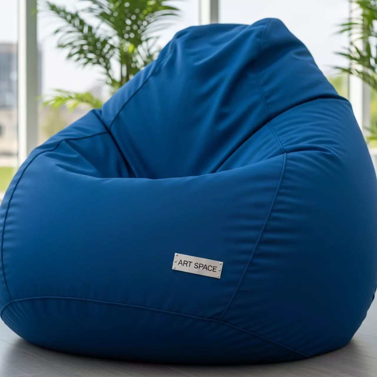 Аренда Кресло пуф мешок синее в санатории «Металлург» — ART SPACE