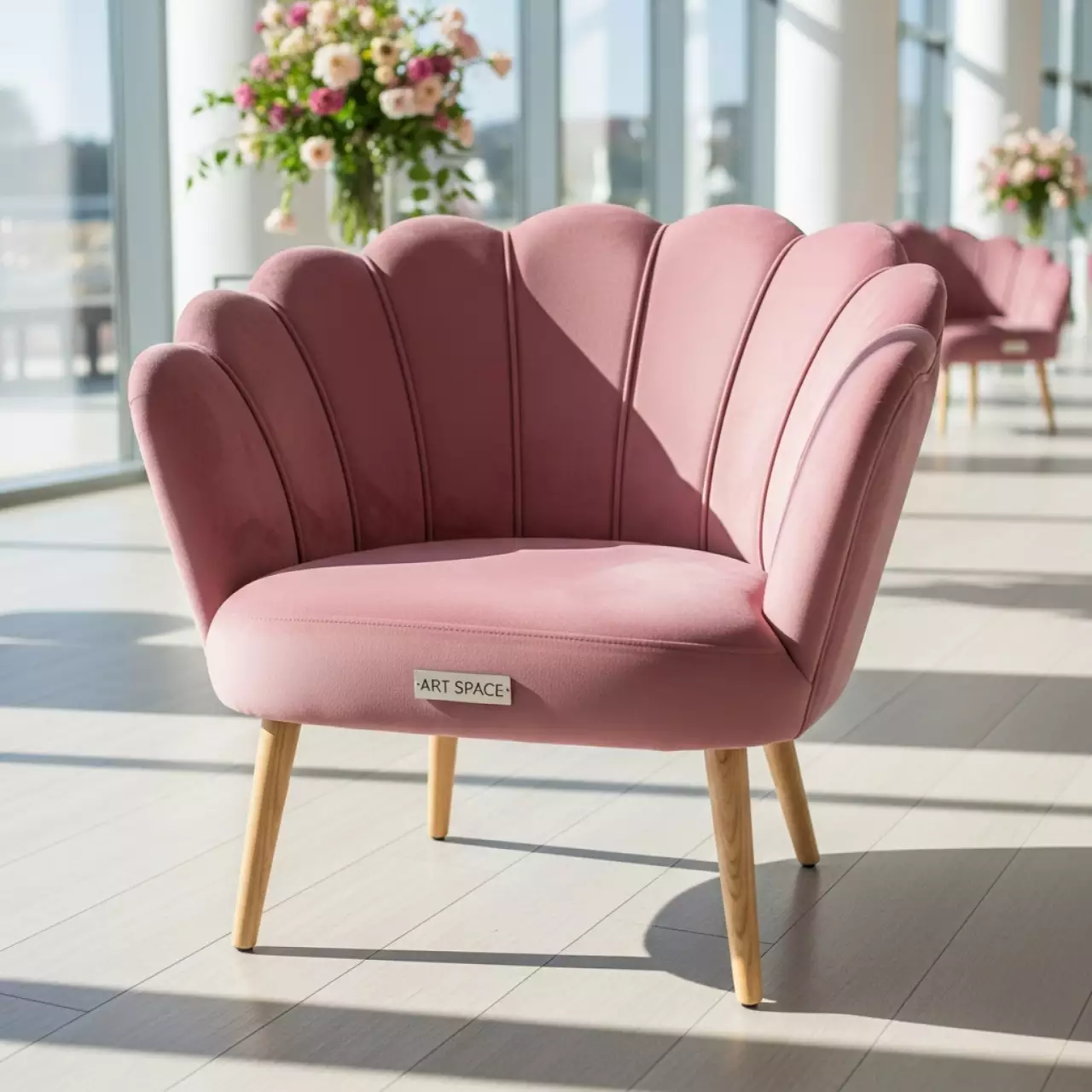 Аренда Кресло пыльно розовое Лаперла в Novotel Resort — ART SPACE