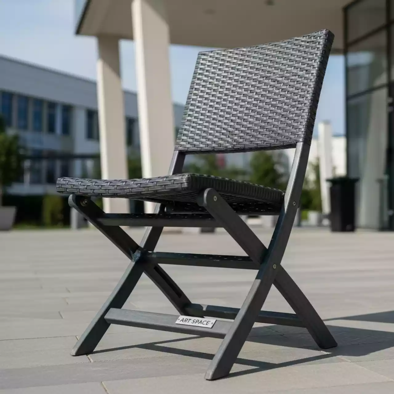 Аренда Кресло раскладное плетеное Форио графит в Университете «Сириус» — ART SPACE