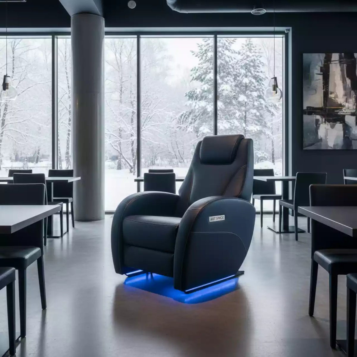 Аренда Кресло реклайнер Relax кожа в ресторане «Магадан» — ART SPACE