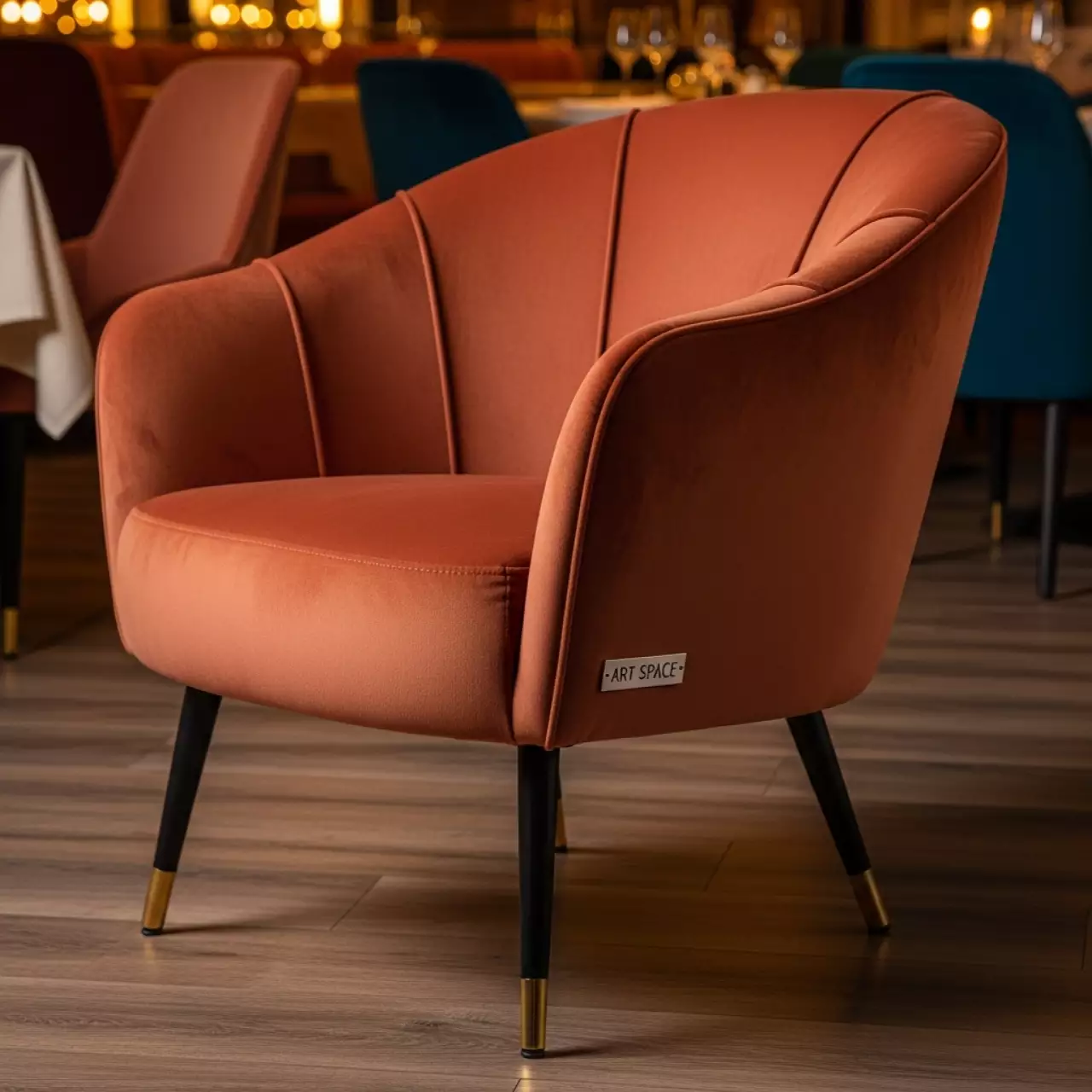 Аренда Кресло Rocky терракотовый в ресторане «Sanremo» — ART SPACE