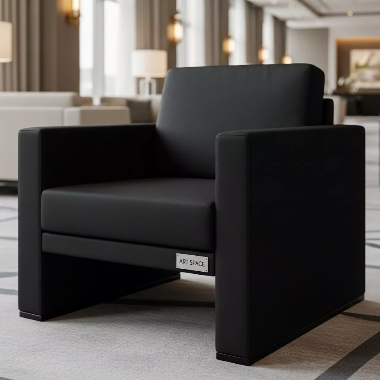 Аренда Кресло Рокс черное в Pullman Sochi Centre — ART SPACE