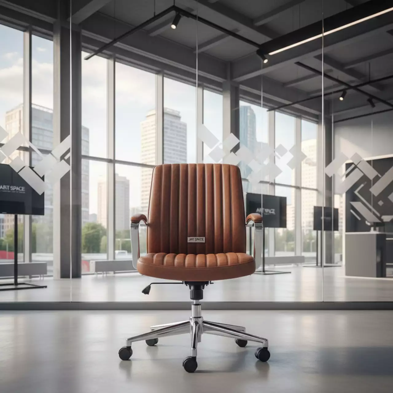 Аренда Кресло руководителя TopChairs Crown SN коричневое в Керлинговом центре «Ледяной куб» — ART SPACE