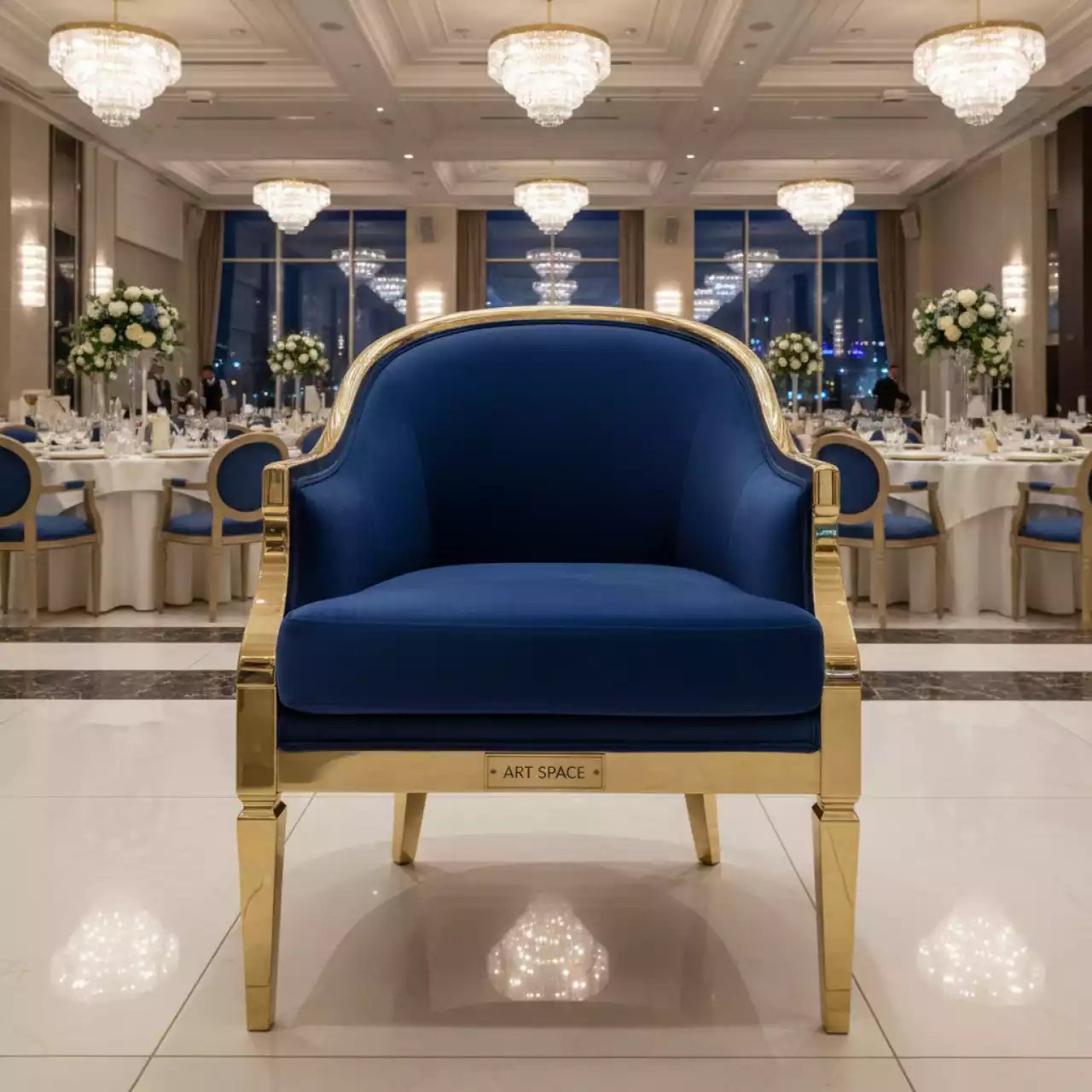 Аренда Кресло с обивкой Бора в отеле Radisson Lazurnaya — ART SPACE