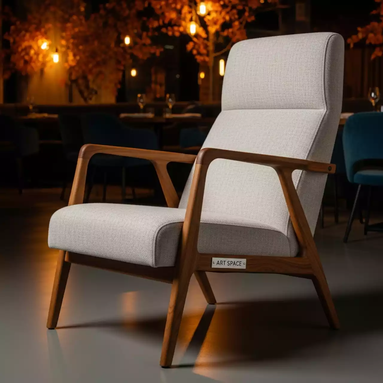 Аренда Кресло с обивкой Globe K Wox Soft Iroko в ресторане «Voda» — ART SPACE