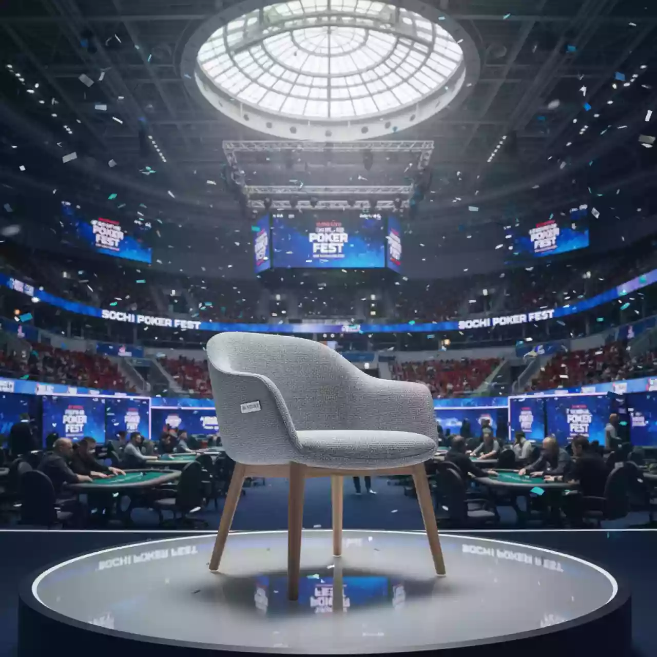 Аренда Кресло с подлокотниками серебро рогожка Romeo 09 в ледовой арене «Шайба» — ART SPACE